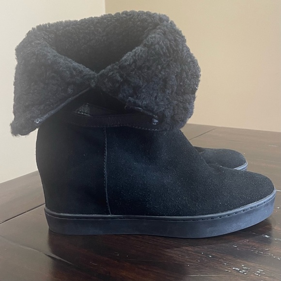 Coach Norell Cold Suede Wedge Platform Boots - Picture 5 of 14